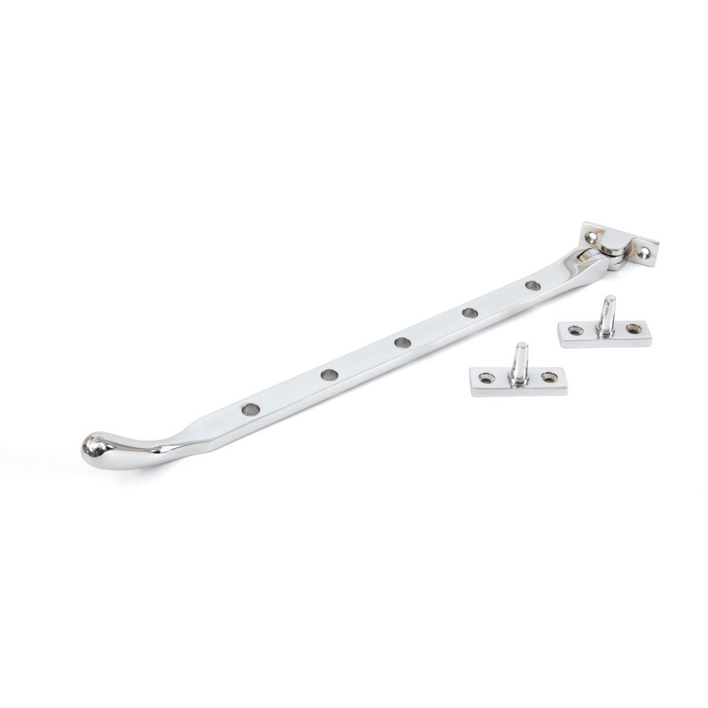 From The Anvil - Polished Chrome 12" Peardrop Stay | Sku. 33754 | Trade Door Handles.