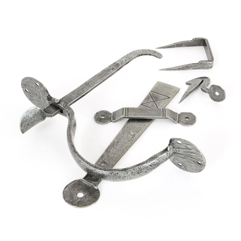 From The Anvil - Pewter XL Medium Bean Thumblatch | Sku. 33762 | Trade Door Handles.