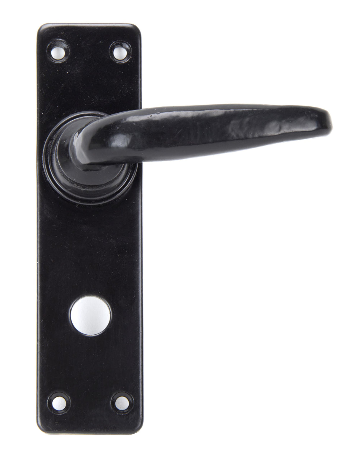 From The Anvil - Black Smooth Lever Bathroom Set | Sku. 33822 | Trade Door Handles.