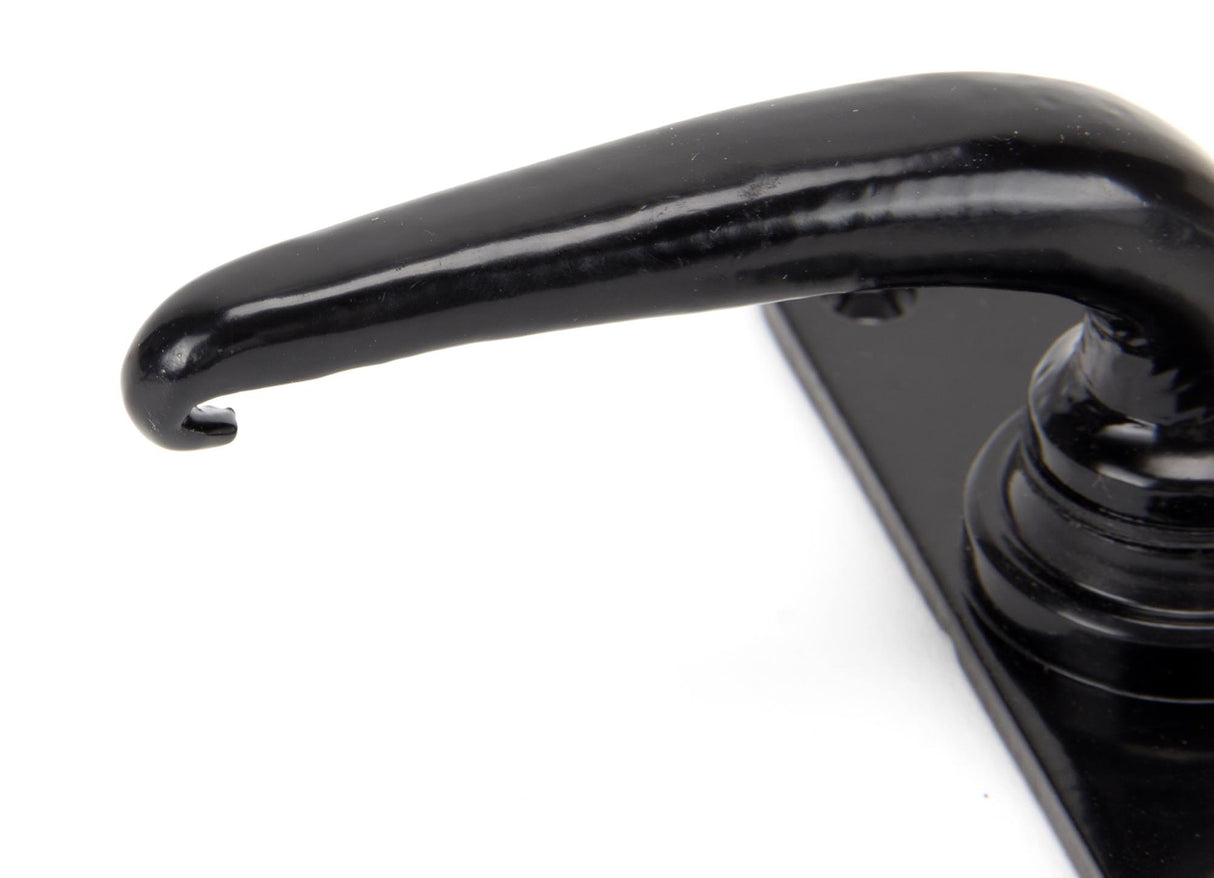 From The Anvil - Black Smooth Lever Bathroom Set | Sku. 33822 | Trade Door Handles.