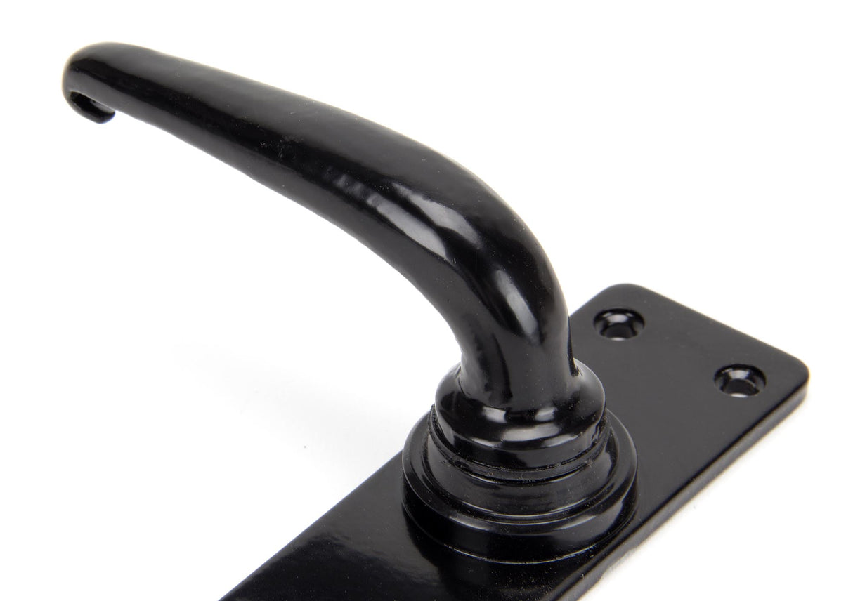 From The Anvil - Black Smooth Lever Bathroom Set | Sku. 33822 | Trade Door Handles.