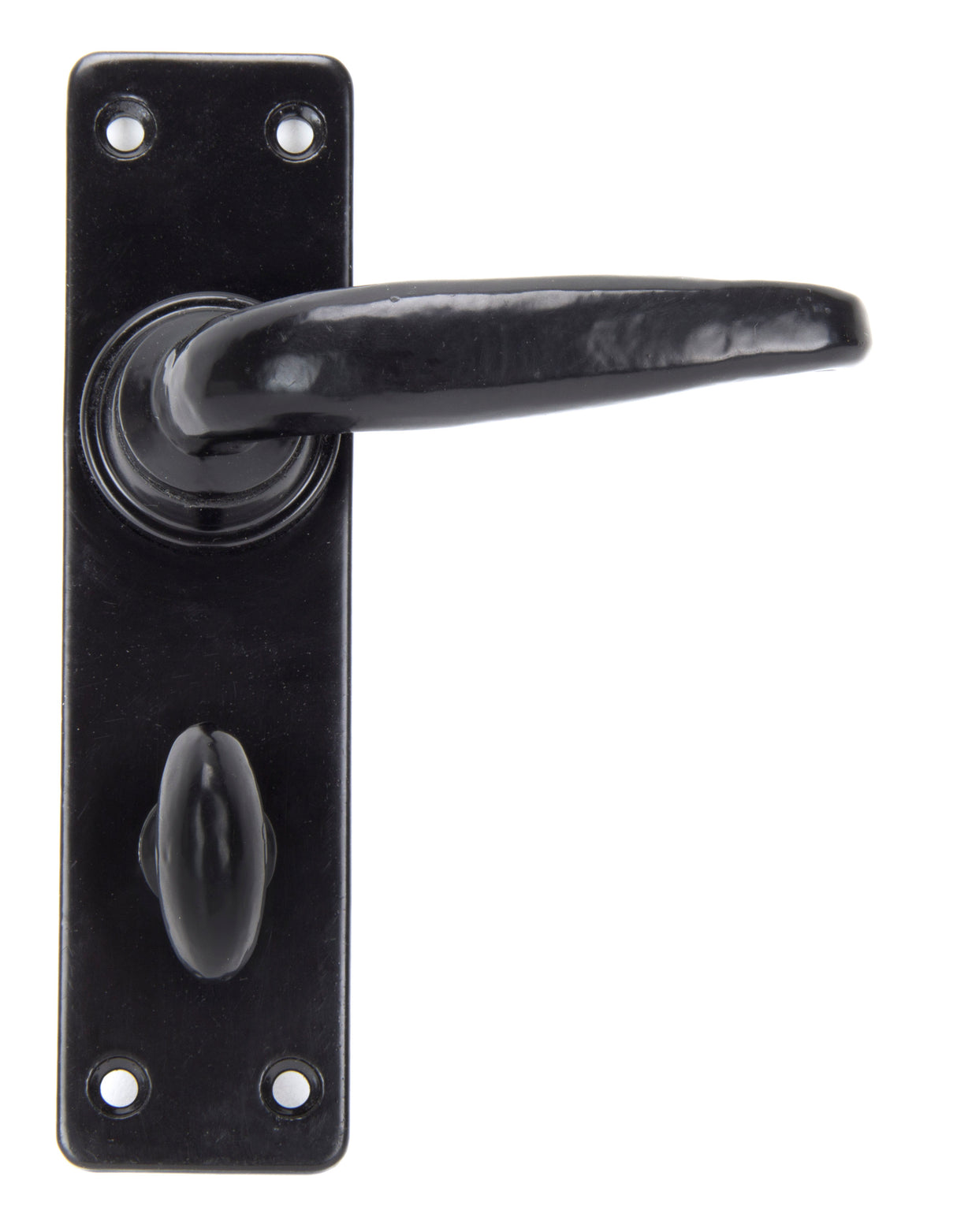 From The Anvil - Black Smooth Lever Bathroom Set | Sku. 33822 | Trade Door Handles.