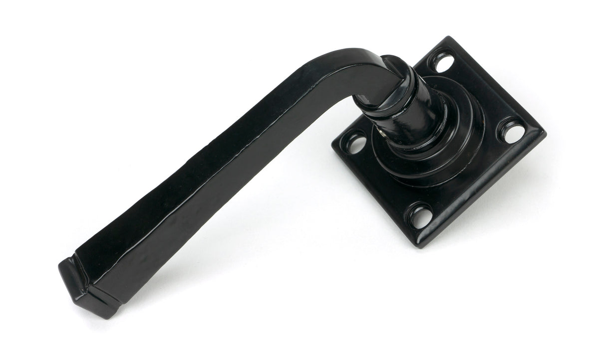 From The Anvil - Black Avon Lever on Rose Set Sprung | Sku. 33873/S | Trade Door Handles.