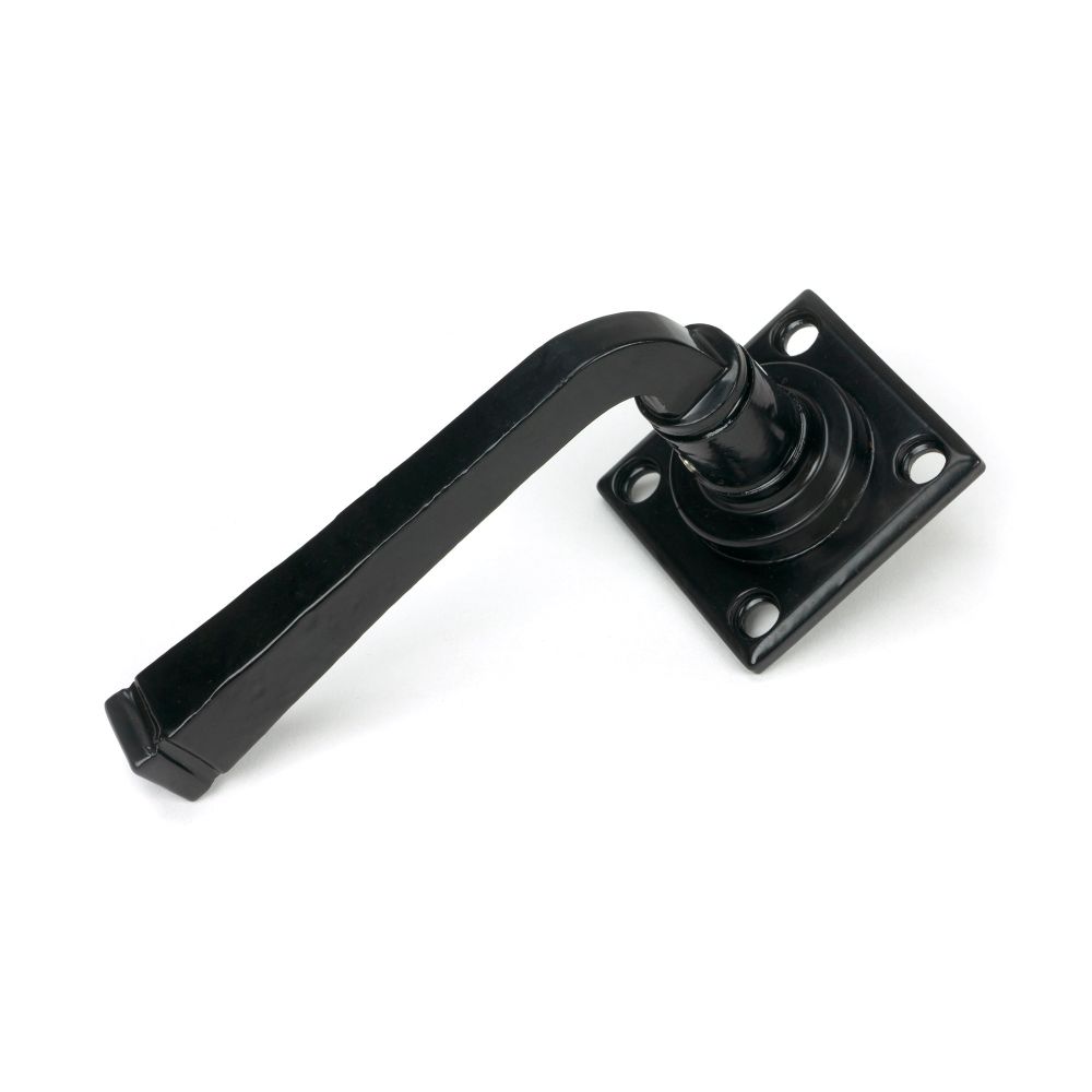 From The Anvil - Black Avon Lever on Rose Set Sprung | Sku. 33873/S | Trade Door Handles.