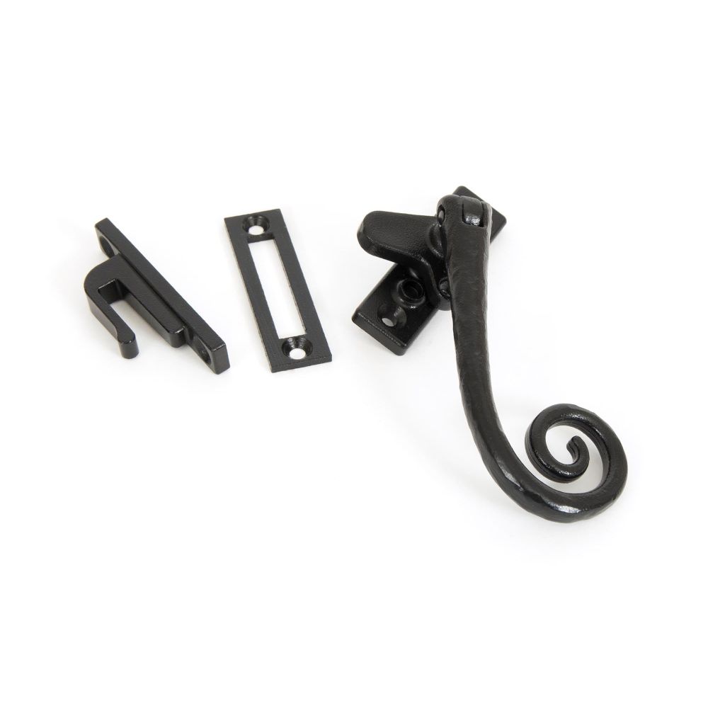 From The Anvil - Black Locking Deluxe Monkeytail Fastener - RH | Sku. 33881 | Trade Door Handles.