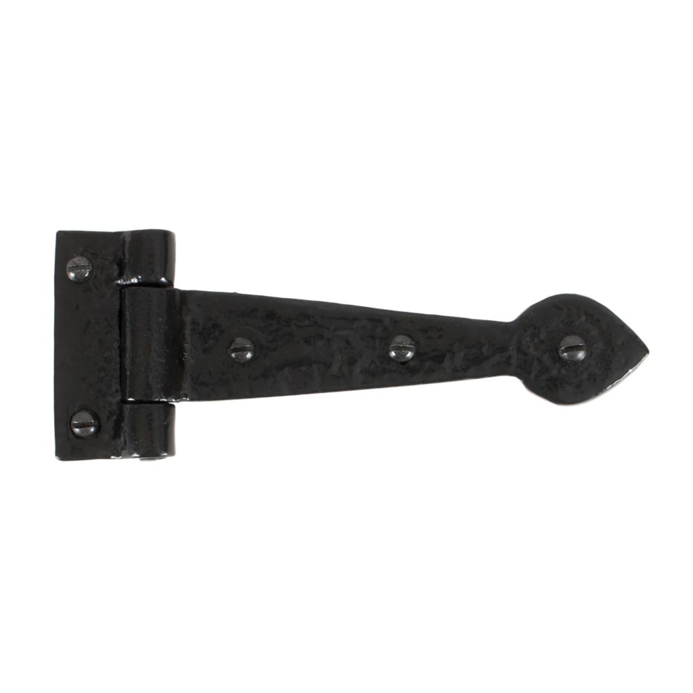 From The Anvil - Black Textured 6" Cast T Hinge (pair) | Sku. 33884 | Trade Door Handles.