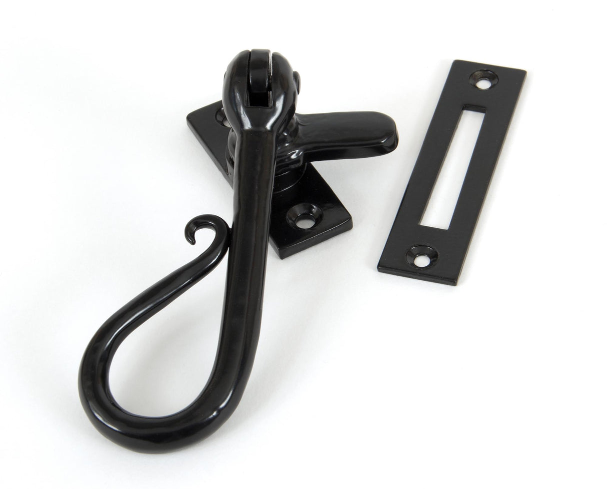 From The Anvil - Black Shepherd's Crook Fastener | Sku. 33956 | Trade Door Handles.