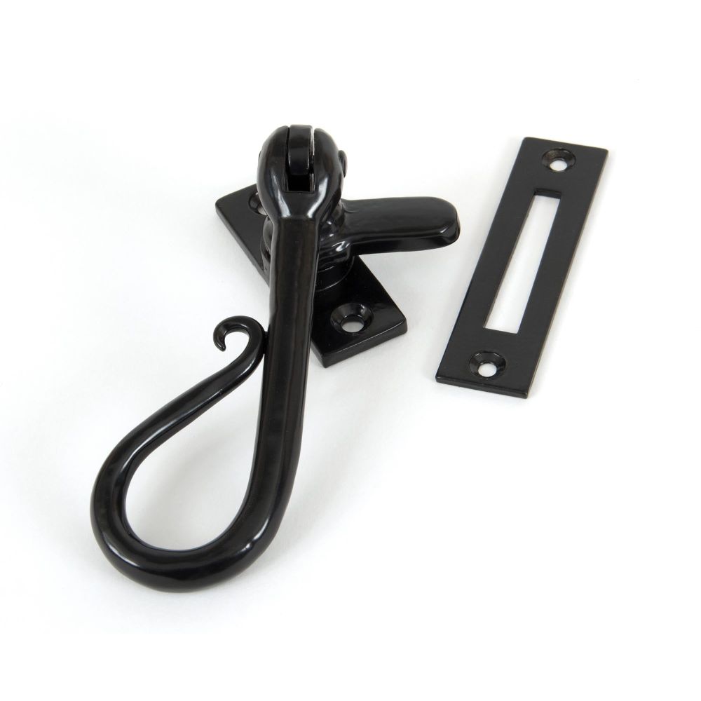 From The Anvil - Black Shepherd's Crook Fastener | Sku. 33956 | Trade Door Handles.