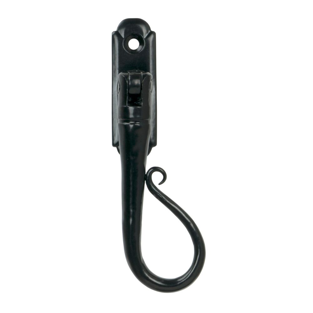 From The Anvil - Black Shepherd's Crook Espag - RH | Sku. 33957 | Trade Door Handles.