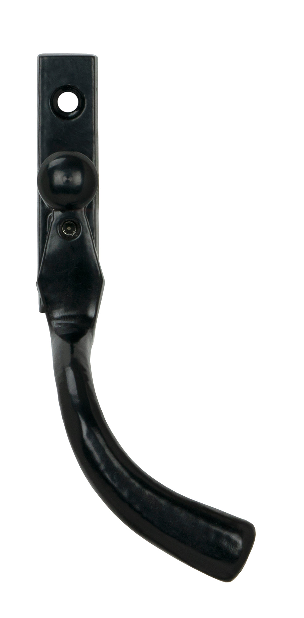 From The Anvil - Black 16mm Peardrop Espag - RH | Sku. 33975 | Trade Door Handles.
