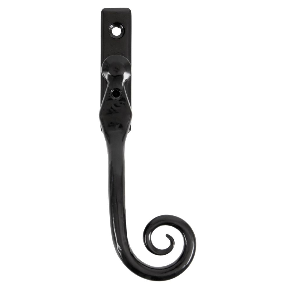 From The Anvil - Black 16mm Monkeytail Espag - RH | Sku. 33983 | Trade Door Handles.