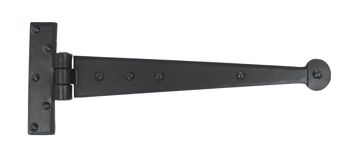 From The Anvil - Black 12" Penny End T Hinge (pair) | Sku. 33989 | Trade Door Handles.