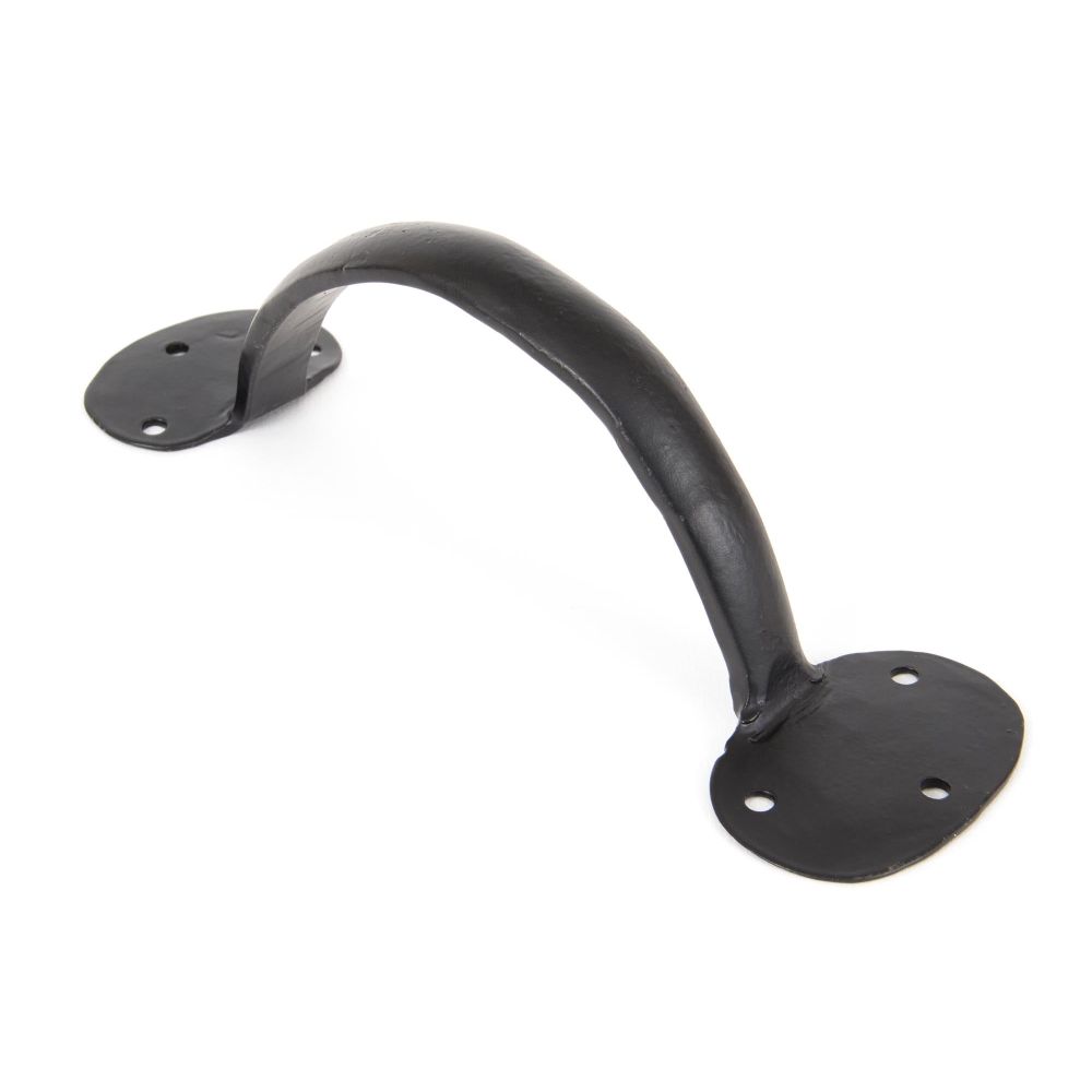 From The Anvil - Black 8" Bean D Handle | Sku. 33999 | Trade Door Handles.