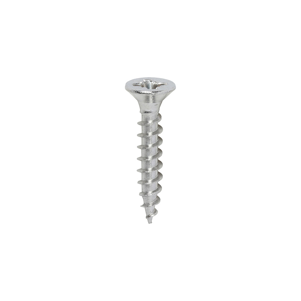 This is an image of Timco - Classic Multi-Purpose Screws - PZ - Double Countersunk - A2 Stainless Steel 3.5 x 20mm - (200 PCS Box) 35020CLASS