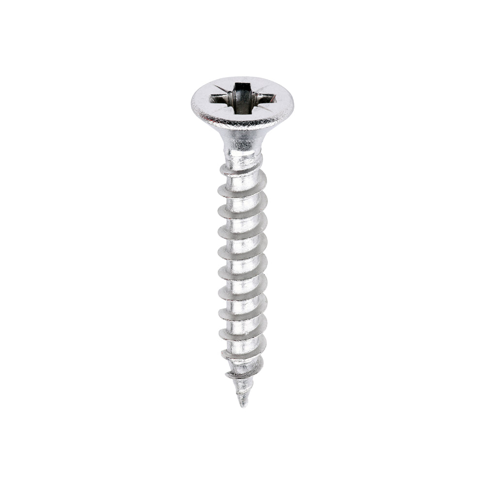 This is an image of Timco - Classic Multi-Purpose Screws - PZ - Double Countersunk - A2 Stainless Steel 3.5 x 25mm - (200 PCS Box) 35025CLASS