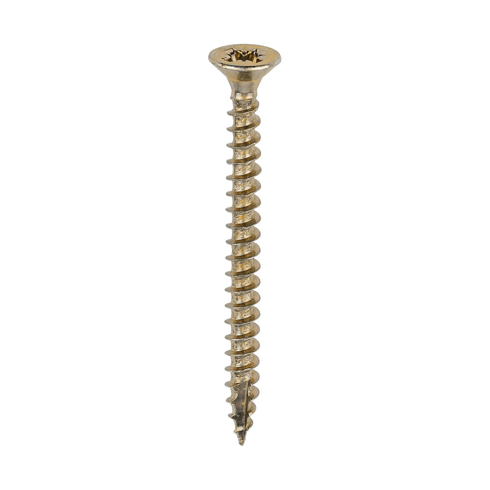 This is an image of Timco - Classic Multi-Purpose Screws - PZ - Double Countersunk - Yellow 3.5 x 40mm - (200 PCS Box) 35040CLAF