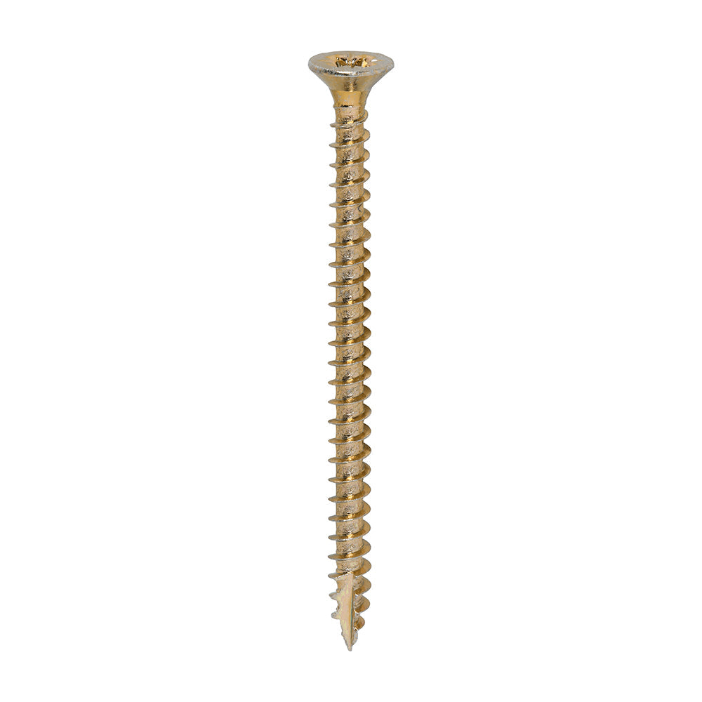 This is an image of Timco - Classic Multi-Purpose Screws - PZ - Double Countersunk - Yellow 3.5 x 50mm - (200 PCS Box) 35050CLAF