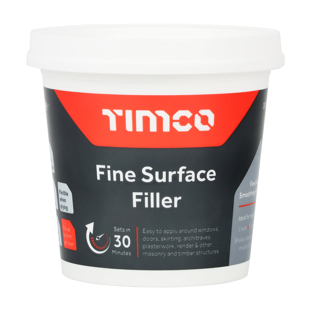 This is an image of Timco - Fine Surface Filler 600g (1 Each Tub) 357001