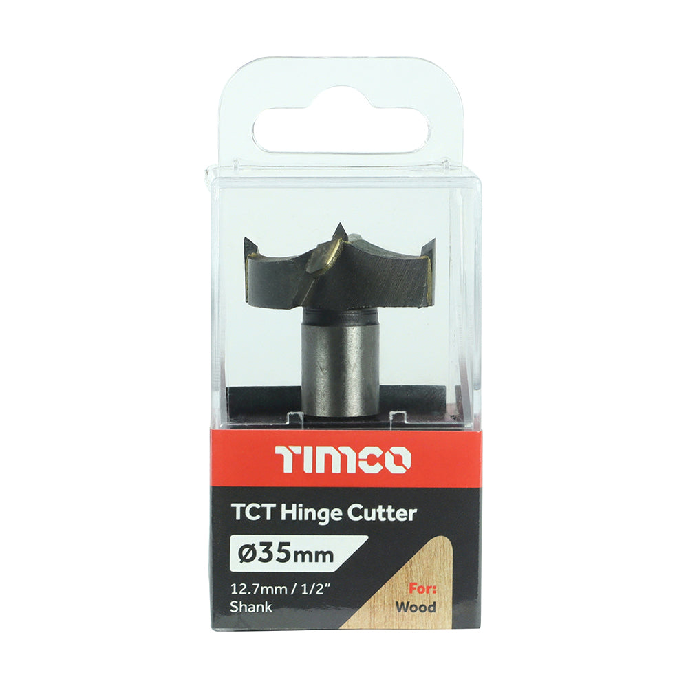 This is an image of Timco - TCT Hinge Cutter 35mm (1 Each Case) 35HC
