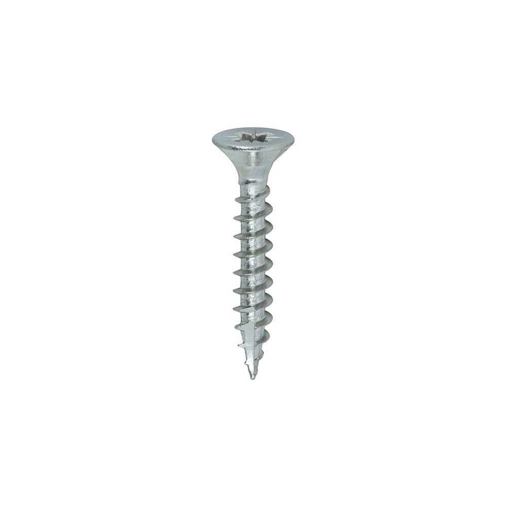 This is an image of Timco - Classic Multi-Purpose Screws - PZ - Double Countersunk - A4 Stainless Steel 4.0 x 25mm - (200 PCS Box) 40025CLA4