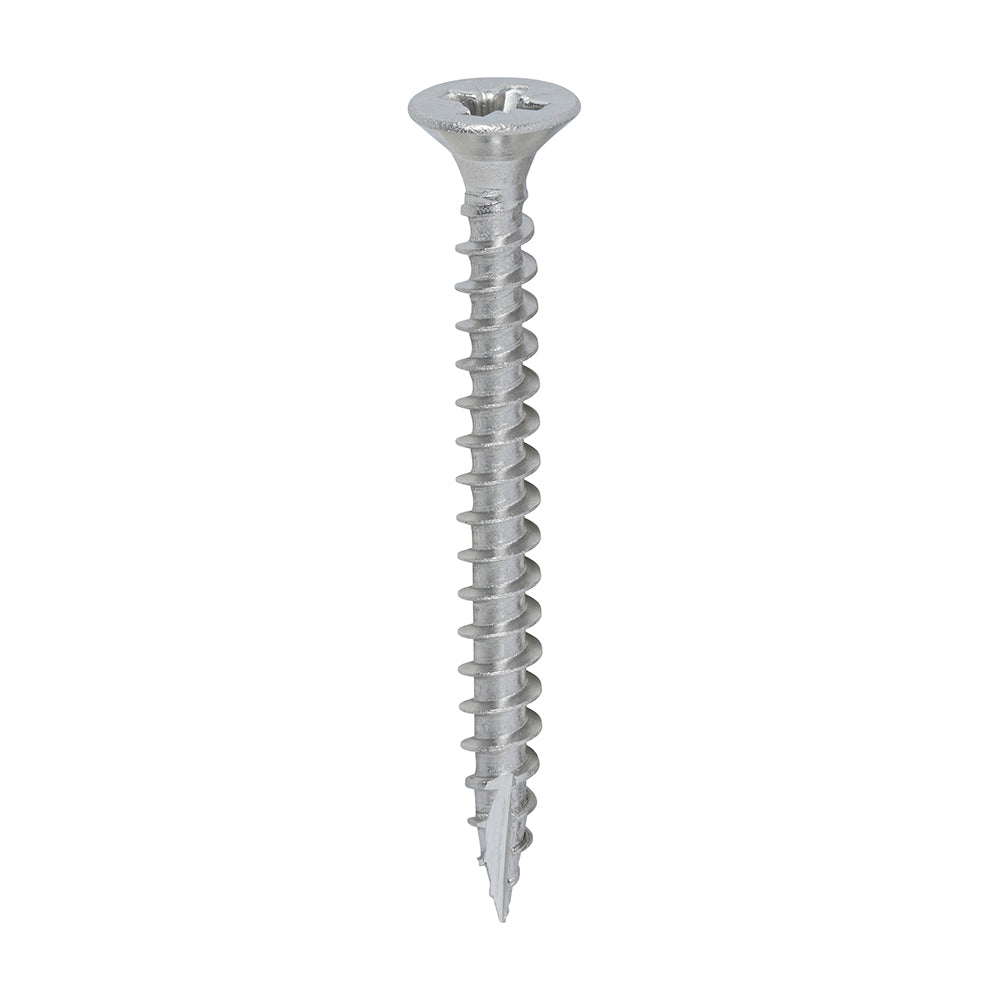 This is an image of Timco - Classic Multi-Purpose Screws - PZ - Double Countersunk - A2 Stainless Steel 4.0 x 40mm - (200 PCS Box) 40040CLASS
