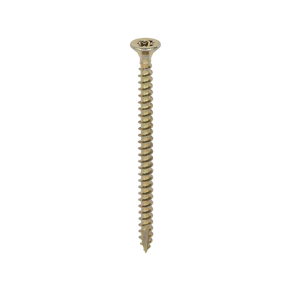 This is an image of Timco - Classic Multi-Purpose Screws - PZ - Double Countersunk - Yellow 4.0 x 60mm - (200 PCS Box) 40060CLAF