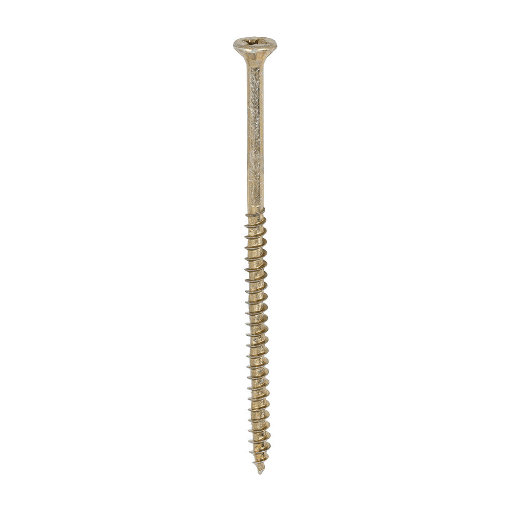 This is an image of Timco - Velocity Premium Multi-Use Screws - PZ - Double Countersunk - Yellow 4.0 x 80mm - (200 PCS Box) 40080VY