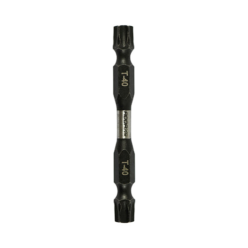 This is an image of Timco - Impact Driver Bits - TX - Double Ended TX40 x 65 (2 Pieces Blister Pack) 40TX65X6
