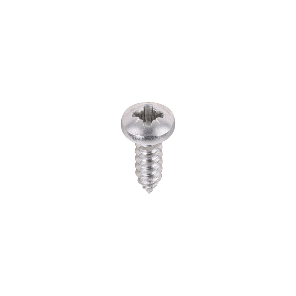 This is an image of Timco - Metal Tapping Screws - PZ - Pan - Self-Tapping - A2 Stainless Steel 4.2 x 13mm - (200 PCS Box) 4213CPASS