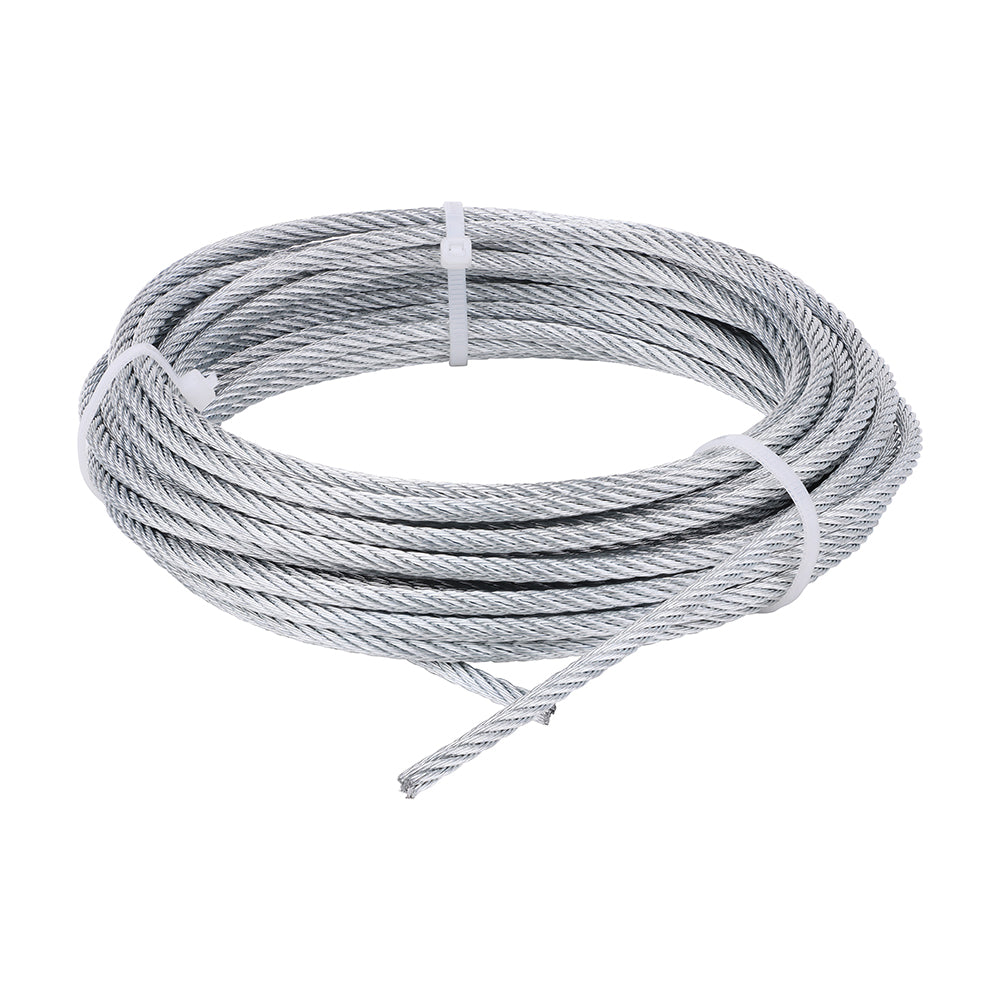 This is an image of Timco - Wire Rope - Zinc 4mm x 10m (1 Each Bag) 427004