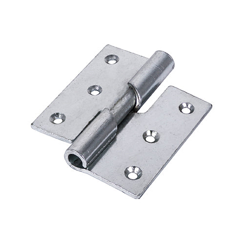 This is an image of Timco - Rising Butt Hinge (466) - Right Hand - Zinc 75 x 72 (1 Pairs Plain Bag) 434349
