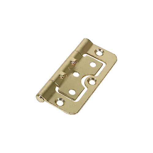 This is an image of Timco - Hurlinge - Fixed Pin (104) - Electro Brass 75 x 55 (1 Pairs Plain Bag) 434367