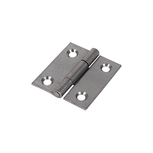 This is an image of Timco - Plain Butt Hinge - Fixed Pin (1838) - Self Colour 38 x 34 (1 Pairs Plain Bag) 434475