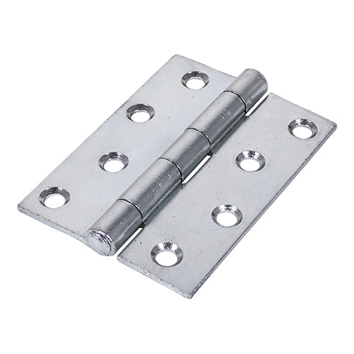 This is an image of Timco - Strong Steel Plain Butt Hinge (451) - Zinc 100 x 73 (1 Pairs Plain Bag) 434569