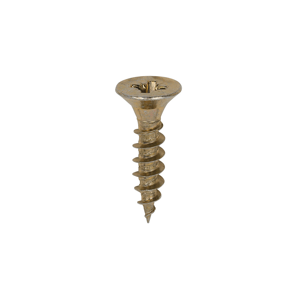 This is an image of Timco - Classic Multi-Purpose Screws - PZ - Double Countersunk - Yellow 4.5 x 20mm - (200 PCS Box) 45020CLAF