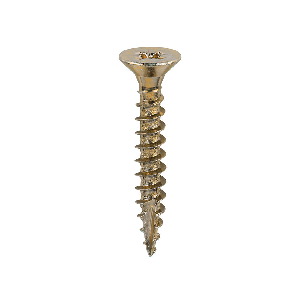 This is an image of Timco - Classic Multi-Purpose Screws - PZ - Double Countersunk - Yellow 4.5 x 30mm - (200 PCS Box) 45030CLAF