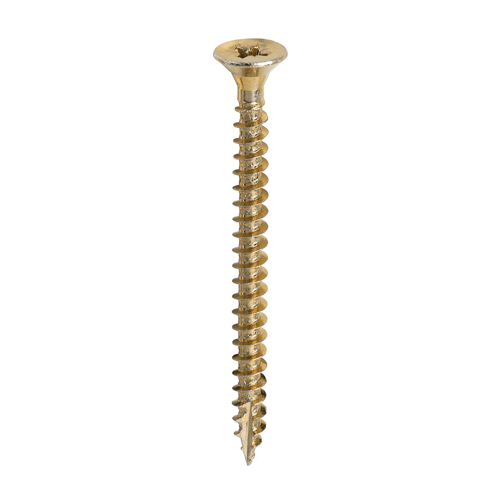 This is an image of Timco - Classic Multi-Purpose Screws - PZ - Double Countersunk - Yellow 4.5 x 55mm - (200 PCS Box) 45055CLAF