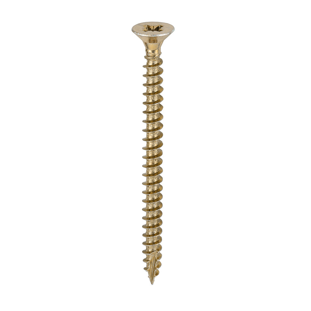 This is an image of Timco - Classic Multi-Purpose Screws - PZ - Double Countersunk - Yellow 4.5 x 60mm - (200 PCS Box) 45060CLAF