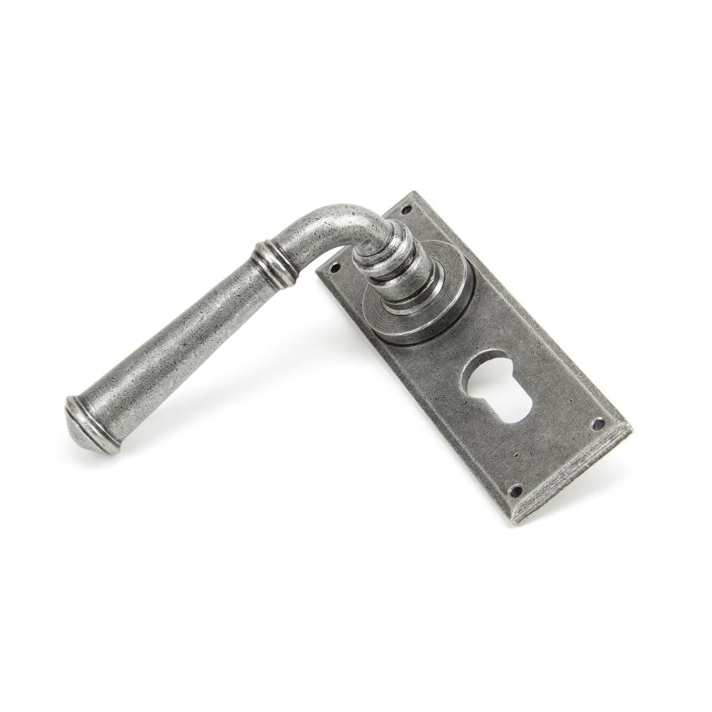 From The Anvil - Pewter Regency Lever Euro Lock Set | Sku. 45128 | Trade Door Handles.