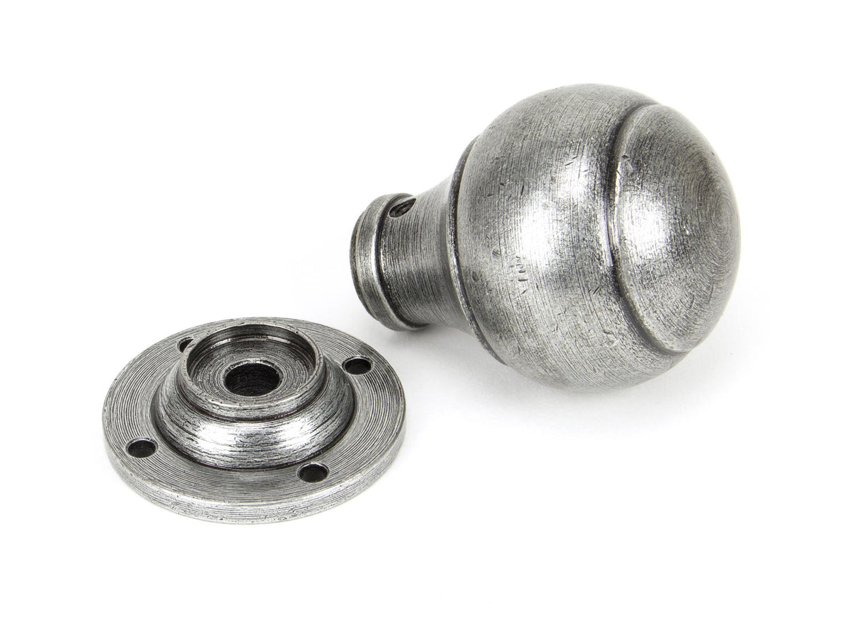 From The Anvil - Pewter Regency Mortice/Rim Knob Set | Sku. 45156 | Trade Door Handles.