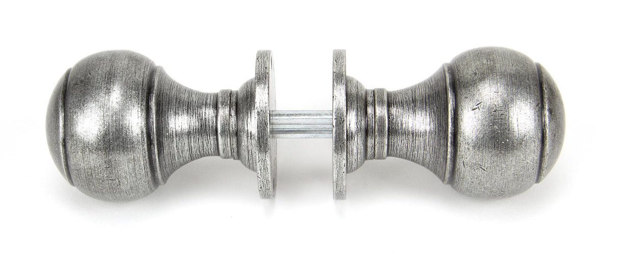 From The Anvil - Pewter Regency Mortice/Rim Knob Set | Sku. 45156 | Trade Door Handles.