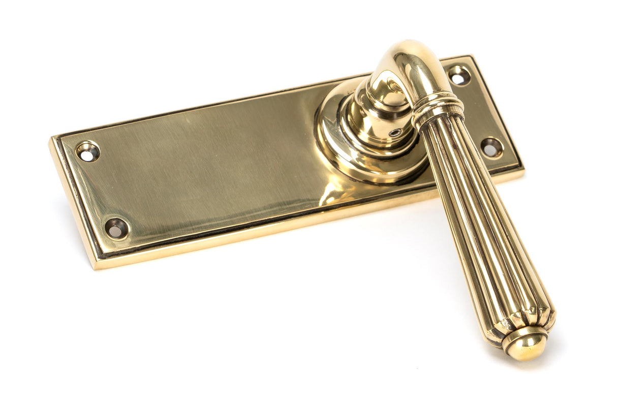 From The Anvil - Aged Brass Hinton Lever Latch Set | Sku. 45311 | Trade Door Handles.