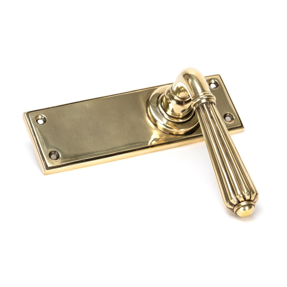 From The Anvil - Aged Brass Hinton Lever Latch Set | Sku. 45311 | Trade Door Handles.