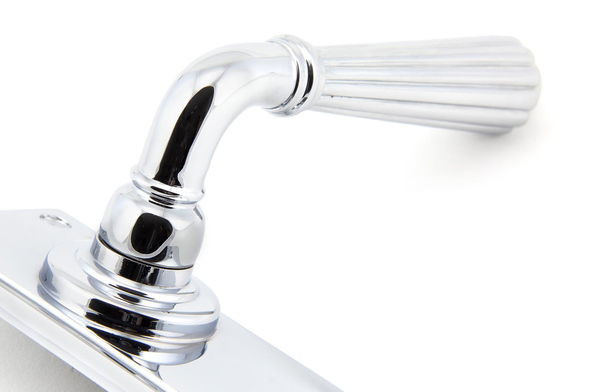 From The Anvil - Polished Chrome Hinton Lever Lock Set | Sku. 45316 | Trade Door Handles.