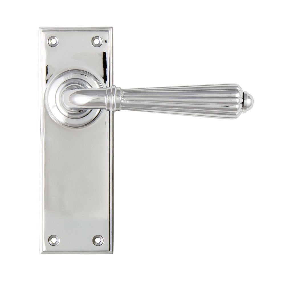 From The Anvil - Polished Chrome Hinton Lever Latch Set | Sku. 45317 | Trade Door Handles.