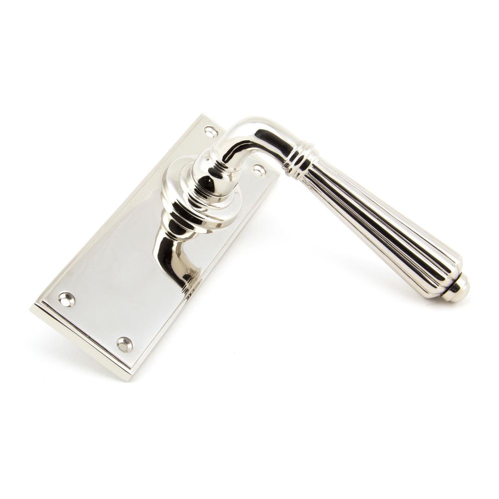 From The Anvil - Polished Nickel Hinton Lever Latch Set | Sku. 45323 | Trade Door Handles.