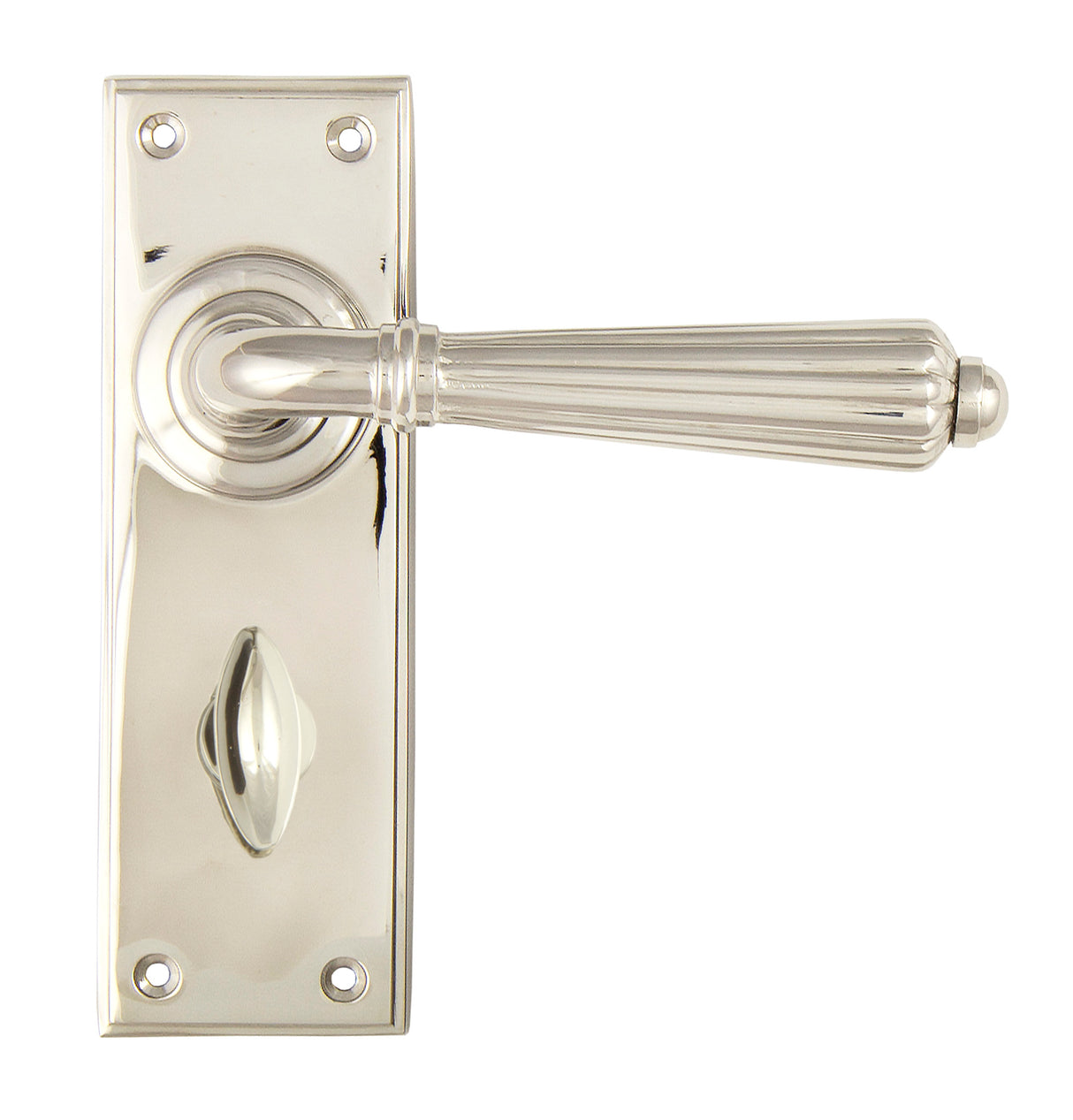 From The Anvil - Polished Nickel Hinton Lever Bathroom Set | Sku. 45324 | Trade Door Handles.