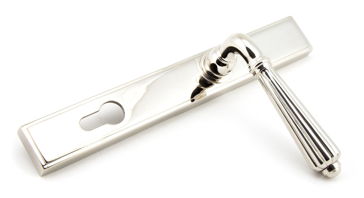 From The Anvil - Polished Nickel Hinton Slimline Lever Espag. Lock Set | Sku. 45326 | Trade Door Handles.