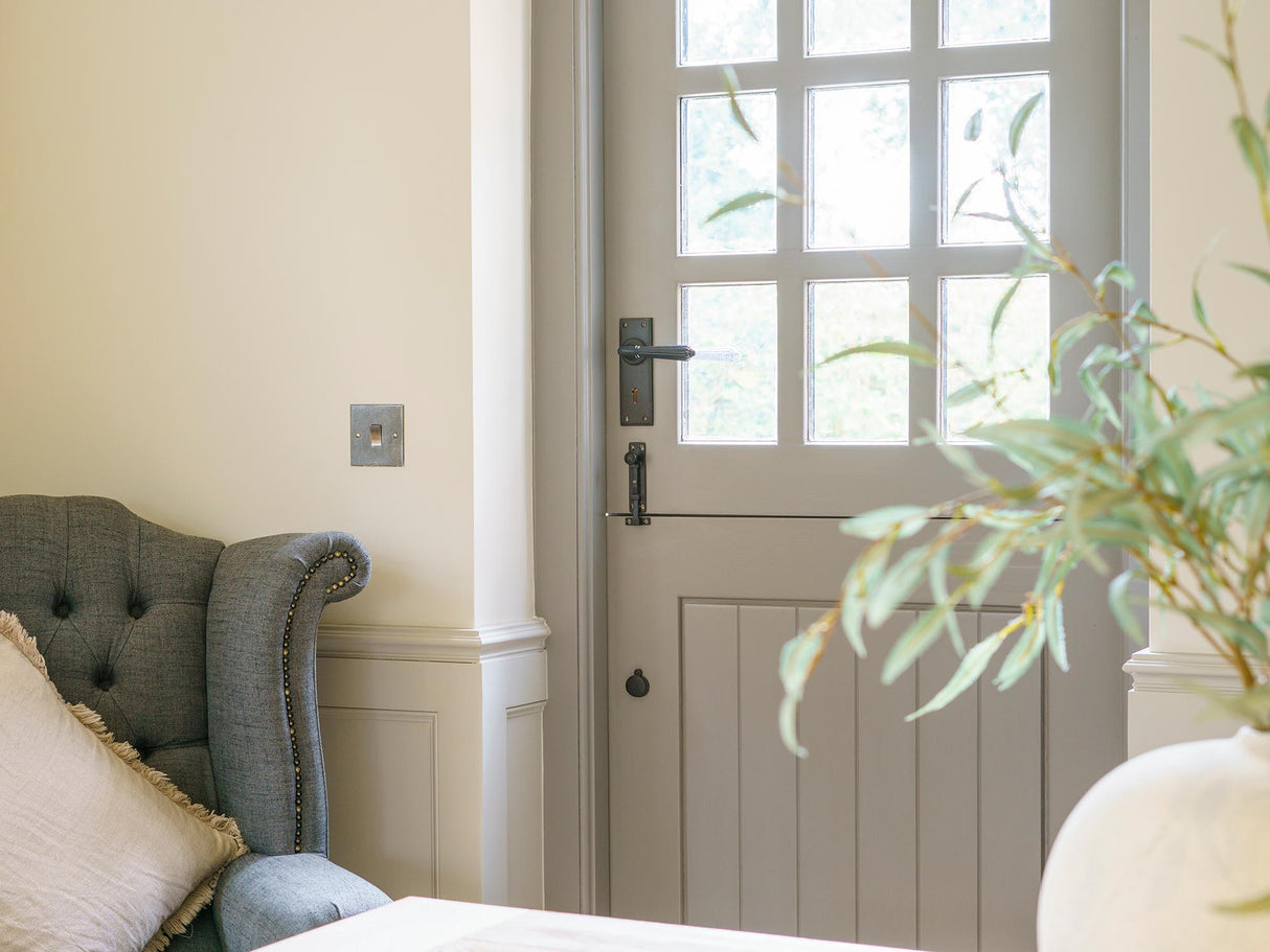 From The Anvil - Aged Bronze Hinton Lever Lock Set | Sku. 45328 | Trade Door Handles.