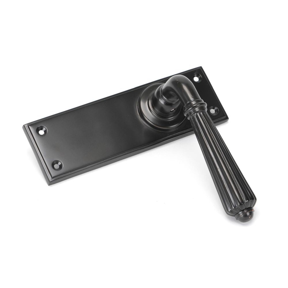 From The Anvil - Aged Bronze Hinton Lever Latch Set | Sku. 45329 | Trade Door Handles.